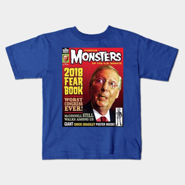 Famous Monsters of Congress Kids T-Shirt by MasterByMaster